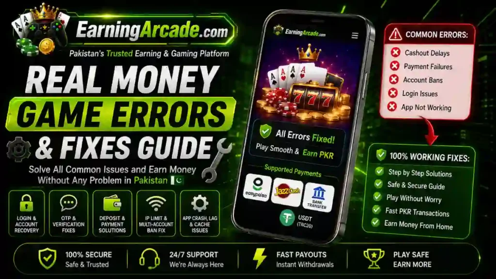 Real Money Game Errors 2026