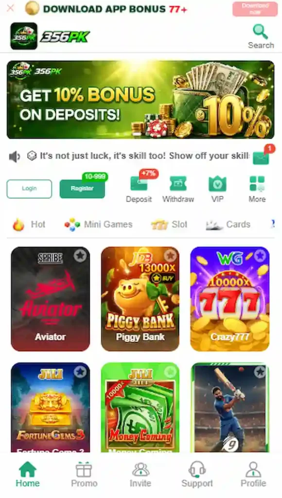 356PK Game Interface
