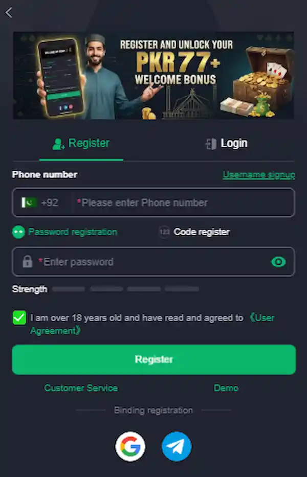 Y77 App Register Method