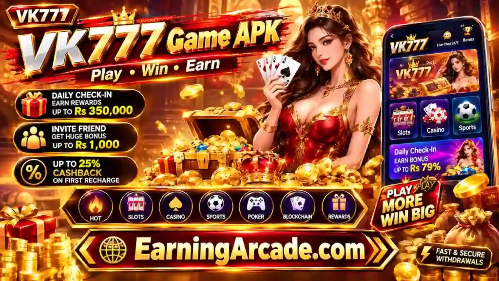 VK777 APK Bonuses and Rewards